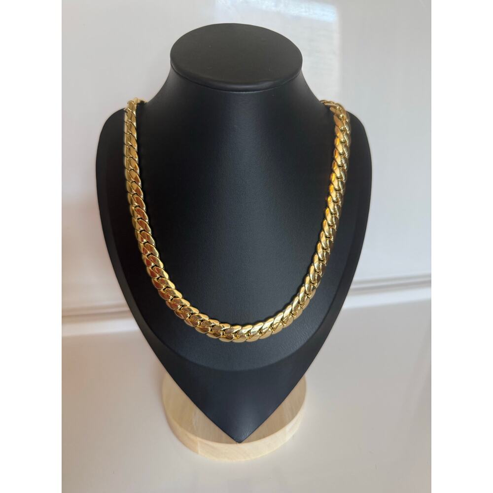 Heavy Miami-Style 14K Gold-Plated Chain – New – 24″ – 103g